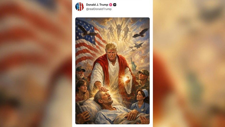 Удаленный пост Трампа в образе Иисуса: почему это предупреждение для Церкви